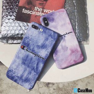 Champion Marble Luxury Laser Gloss iPhone Case